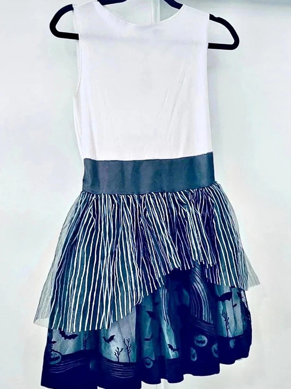 Sz 4/6 S/P Disney The Nightmare Before Christmas Halloween Dress Black & White